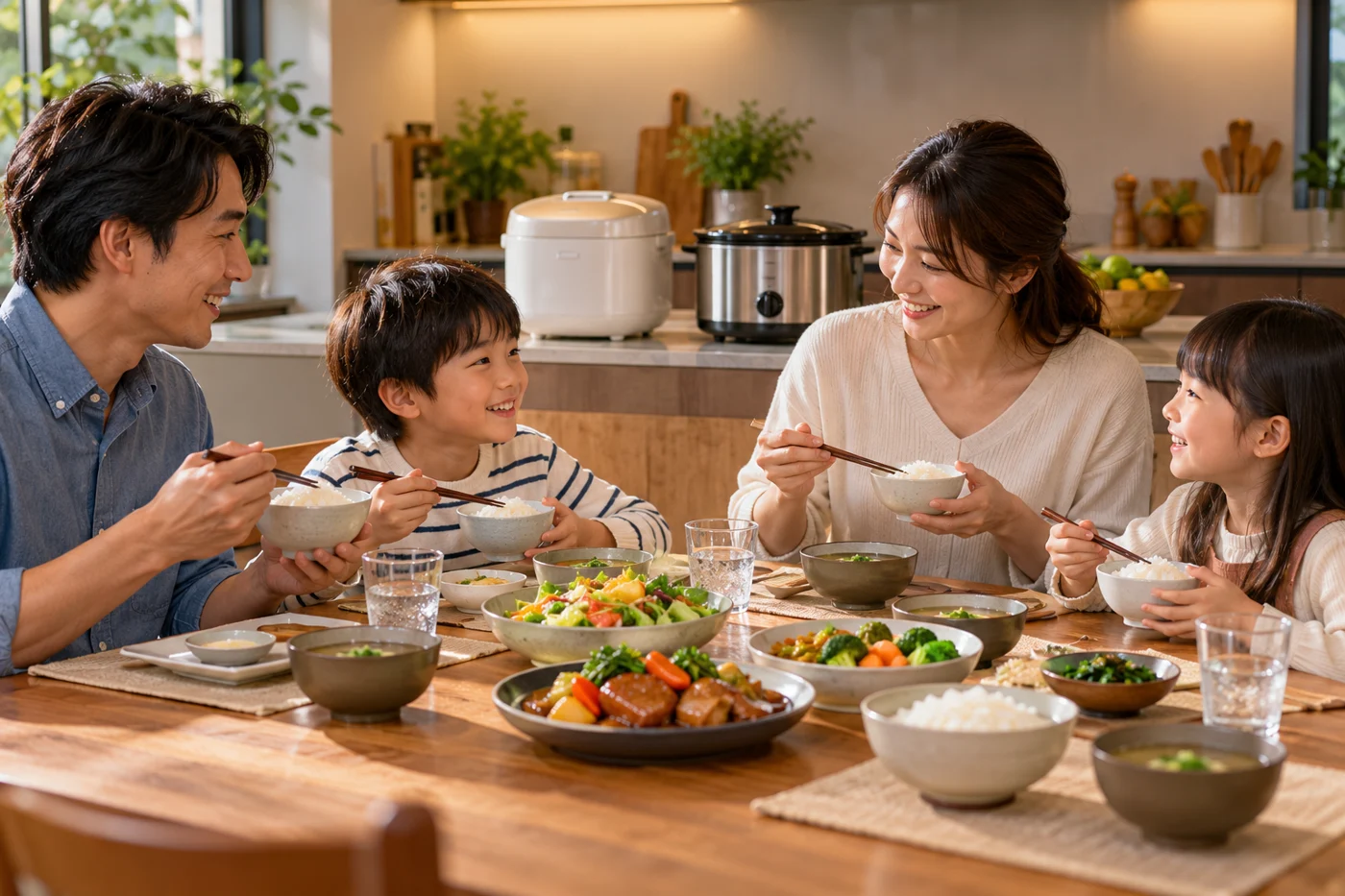 Sắp xếp việc nấu ăn để bữa cơm gia đình nhẹ nhàng hơn